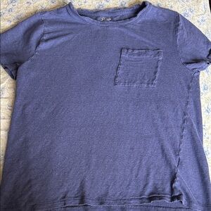 J. Crew Blue Short Sleeve Tee